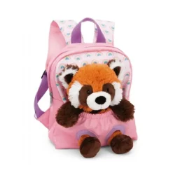 Rygsæk med bamse, røde panda