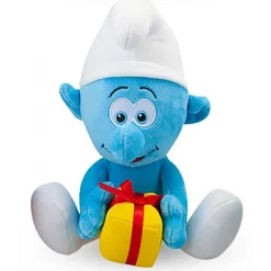 Smølf med Gave Bamse 23 cm