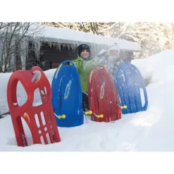 Snow Max Bobslæde med bremse, blå