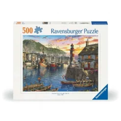 Solopgang ved Havnen 500 Brikker