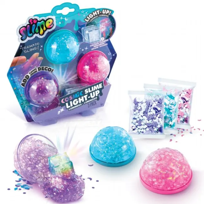 So Slime Lysende Kosmisk Slim 3-pak