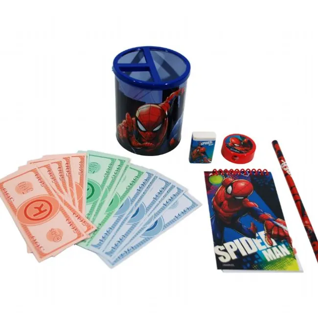 Spiderman Pengeskab med Tilbehør
