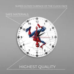 Spiderman White Analogt Vægur