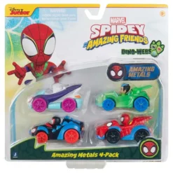Spidey Amazin Metal Biler 4-pack