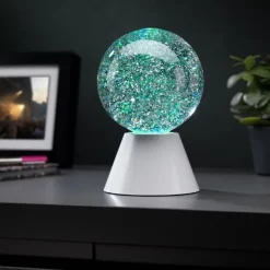 Spinning Glitterkugle Lampe