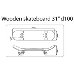 Star Wars D100 Grogu Skateboard 79 cm