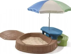 Step2 Sandkasse med bord og bænk
