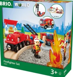 Togsæt med brandmandstema