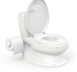 Toilet træner med lyd, hvid