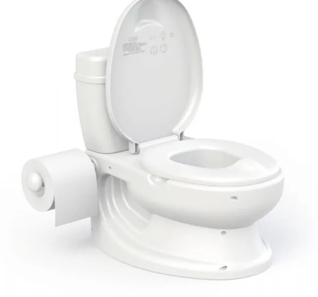 Toilet træner med lyd, hvid