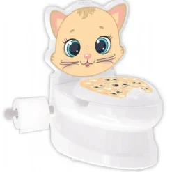 Toilet træner med lys og lyd, Kat