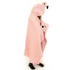 Tæppe med hætte, flamingo