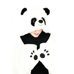 Tæppe med hætte, panda