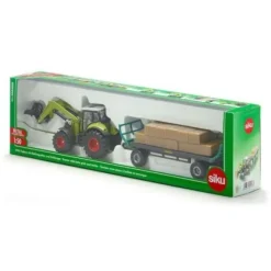 Traktor med balle griber 1:50