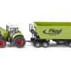 Traktor med frontlader og trailer
