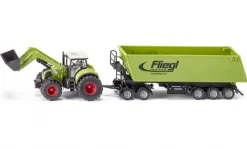 Traktor med frontlader og trailer