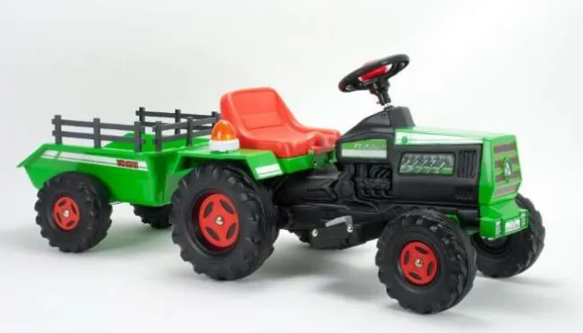 Traktor med hænger Elbil 6V