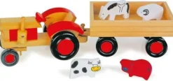 Traktor med Trailer og Dyr
