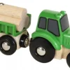 Traktor m/vogn og tømmer