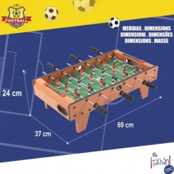 Træ Bordfodbold Bord 69x37Xx24