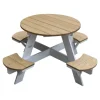 UFO Picnic Bord brun/hvid