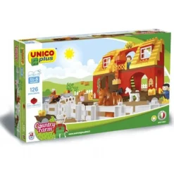Unico Byggeklodser Lade med 126 Dele