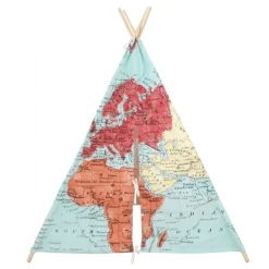 Verdenskorts Tipi flerfarvet