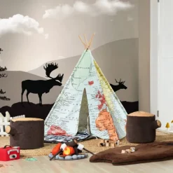 Verdenskorts Tipi flerfarvet