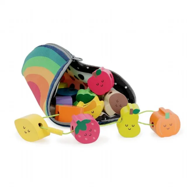Vilac - Store træperler - Frugter
