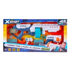 X-Shot Turbo Fire & Fury 4